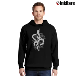 Men’s Funny Rpg Dragon And Dice Adhd Dnd Gaming Pullover Hoodie in black | Cozy, Durable, Modern Fit