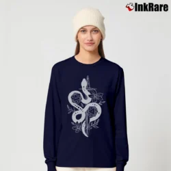 Women’s Funny Rpg Dragon And Dice Adhd Dnd Gaming Long-Sleeve Top in navy | Sleek, Versatile, All-Season