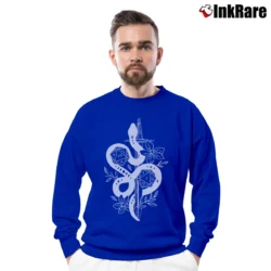 Men’s Funny Rpg Dragon And Dice Adhd Dnd Gaming Crewneck Sweatshirt in royal blue | Cozy Fabric, Clean Style