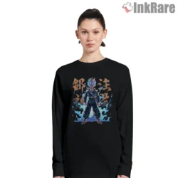 Future Trunks Blue Aura Warrior Shirt on black long sleeve shirt for women graphic tee