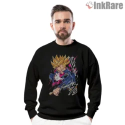 Future Trunks Dynamic Sword Strike Shirt on graphic shirt for men graphic tee