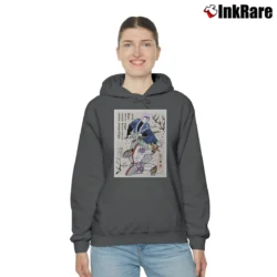 Women’s Future Trunks Vs Frieza Samurai Art Dragon Ball Z Cozy Hoodie in charcoal | Warm, Structured, Stylish