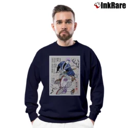 Men’s Future Trunks Vs Frieza Samurai Art Dragon Ball Z Crewneck Sweatshirt in navy | Cozy Fabric, Clean Style