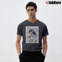Men’s Future Trunks Vs Frieza Samurai Art Dragon Ball Z V-Neck Tee in charcoal | Sharp, Breathable, Everyday Staple