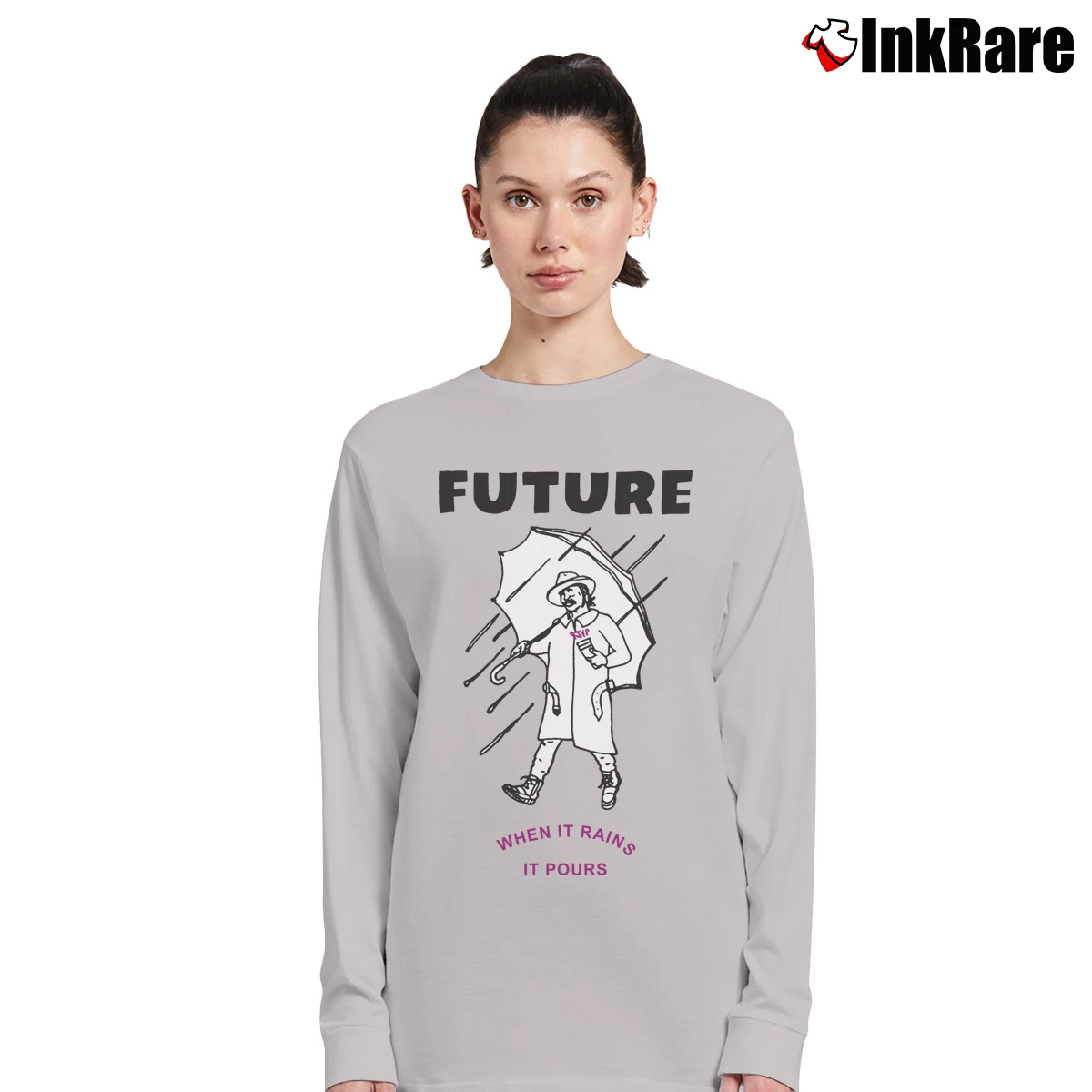 Women’s Future When It Rains It Pours Long-Sleeve Top in sport grey | Sleek, Versatile, All-Season