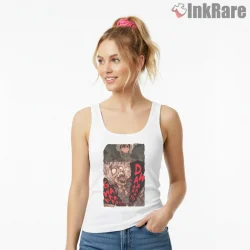 Gachiakuta Horror Manga Panel Screaming Chaos Anime Shirt on white tank top for women graphic tee