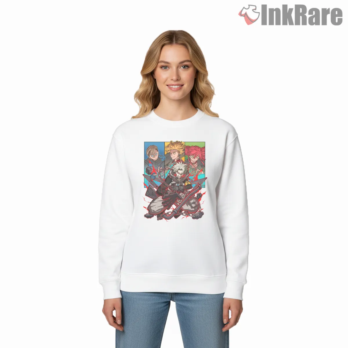 Gachiakuta Team Battle Red Energy Group Anime Shirt on graphic shirt for women graphic tee