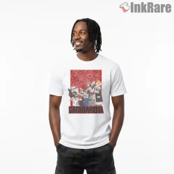 Gachiakuta Team Battle Scene Red Graphic Anime Shirt on white short sleeve shirt for men graphic tee