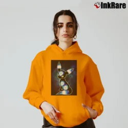 Women’s Galaxy Umbreon Pokemon Classic Graphic Cozy Hoodie in orange | Warm, Structured, Stylish