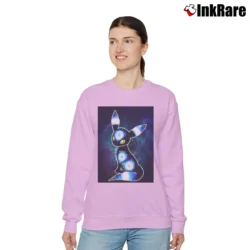 Women’s Galaxy Umbreon Pokemon Classic Graphic Relaxed Sweatshirt in light pink | Soft, Laid-Back Vibe