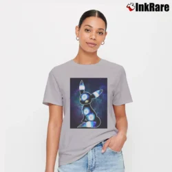 Women’s Galaxy Umbreon Pokemon Classic Graphic Signature T-Shirt in sport grey | Soft, Flattering Fit