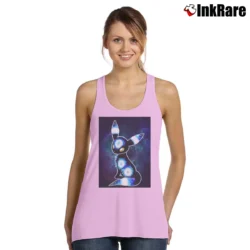 Women’s Galaxy Umbreon Pokemon Classic Graphic Tank Top in light pink | Lightweight, Movement-Friendly