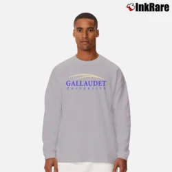 Men’s Gallaudet University Long-Sleeve Shirt in sport grey | Sleek, Lightweight, Year-Round Wear