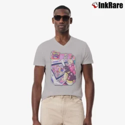 Men’s Game Grumps Arcade V-Neck Tee in sport grey | Sharp, Breathable, Everyday Staple
