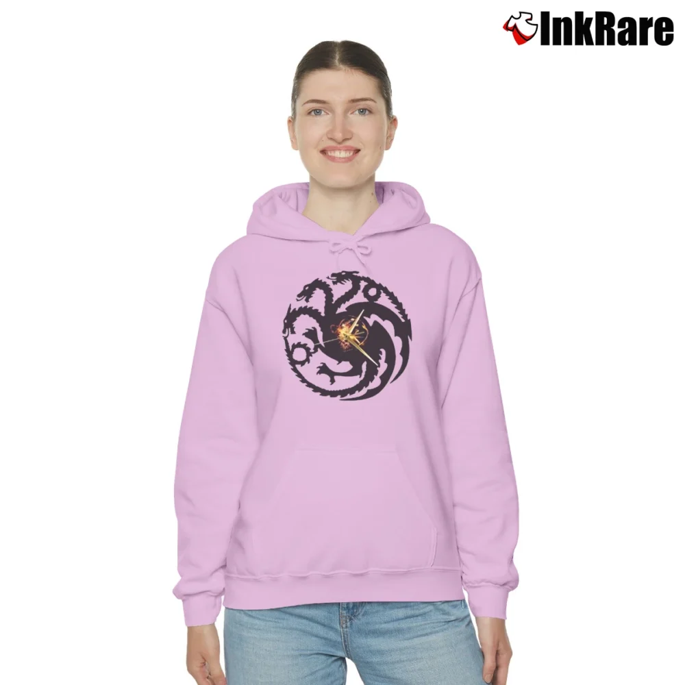 Women’s Game Of Thrones Dracarys Mother Of Dragons Gift Cozy Hoodie in light pink | Warm, Structured, Stylish