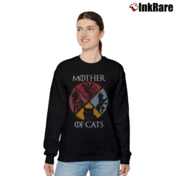 Women’s Game Of Thrones Mother Of Cats Relaxed Sweatshirt in black | Soft, Laid-Back Vibe