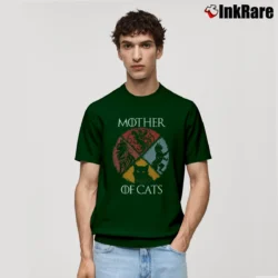Men’s Game Of Thrones Mother Of Cats Classic T-Shirt in forest green | Soft, Breathable Everyday Wear