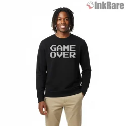 Game Over Classic Pixel Arcade Gaming Shirt on graphic shirt for men graphic tee