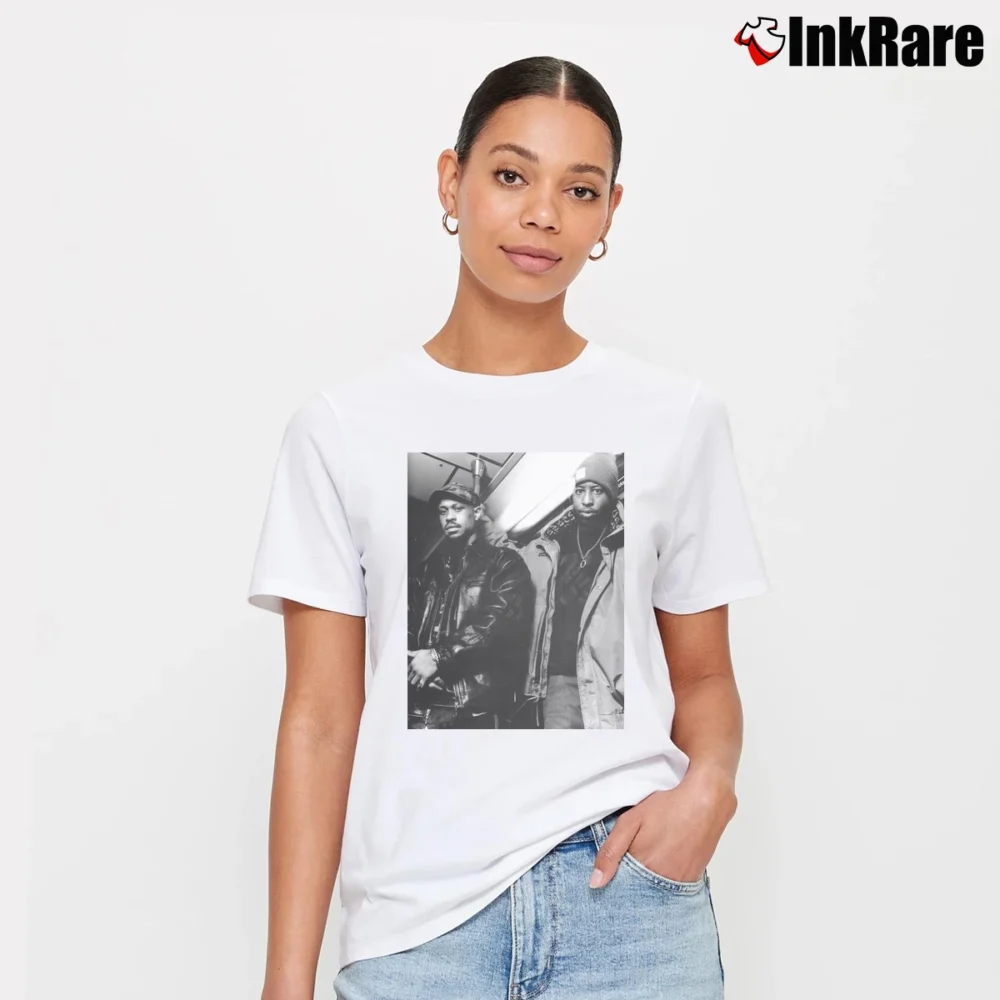Women’s Gang Starr B&w Signature T-Shirt in white | Soft, Flattering Fit
