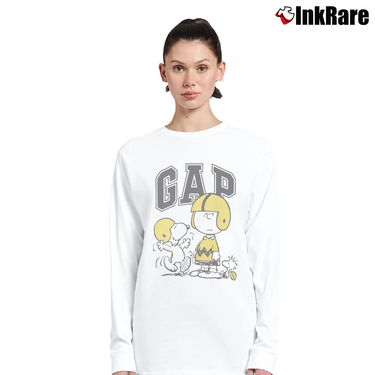 gap snoopy charlie brown and woodstock Women’s Long-Sleeve Top in white – Effortless Layer Women’s gap snoopy charlie brown and woodstock Long-Sleeve Top in white | Sleek, Versatile, All-Season