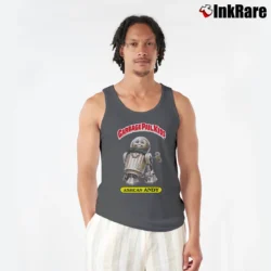 Men’s Garbage Pail Kids Ashcan Andy Tank Top in charcoal | Breathable, Active-Friendly Design