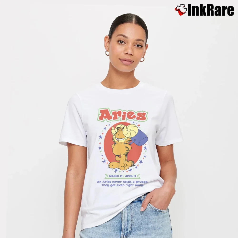 Women’s Garfield Aries T-Shirt in white | Soft, Flattering Fit