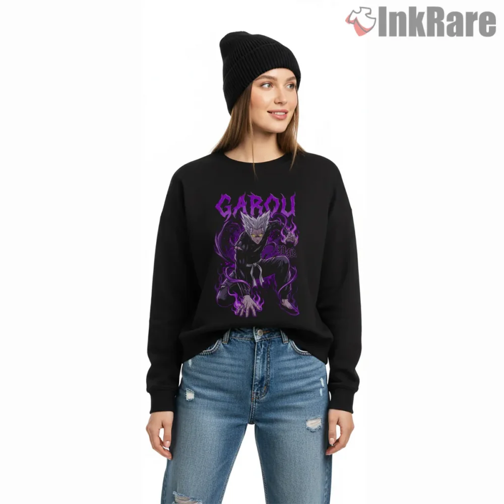Garou Hero Hunter Dark Aura Anime Shirt on graphic shirt for women graphic tee