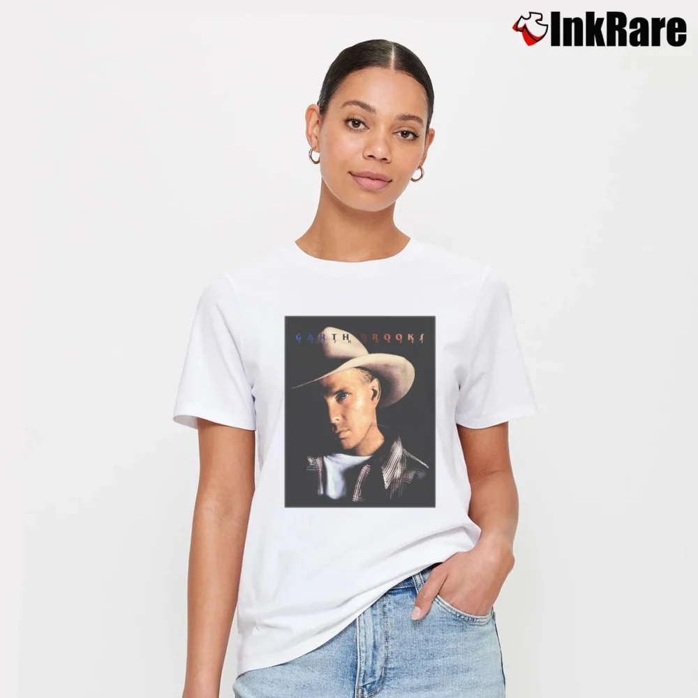 Women’s Garth Brooks 1998 American Tour Concert Signature T-Shirt in white | Soft, Flattering Fit