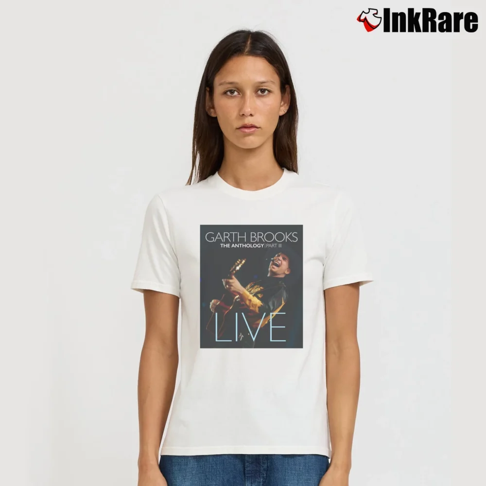Women’s Garth Brooks Kids Country Music Graphic Signature T-Shirt in white | Soft, Flattering Fit