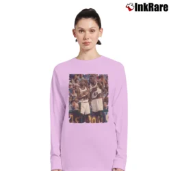 Women’s gary payton and shawn kemp for NBA Retro Fans Long-Sleeve Top in light pink | Sleek, Versatile, All-Season