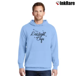 Men’s Gaslight Cafe Marvelous Mrs Maisel Midge Pullover Hoodie in light blue | Cozy, Durable, Modern Fit