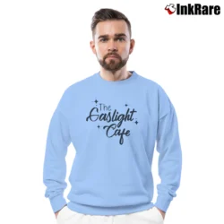 Men’s Gaslight Cafe Marvelous Mrs Maisel Midge Crewneck Sweatshirt in light blue | Cozy Fabric, Clean Style