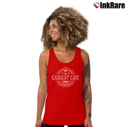 Women’s Gaslight Cafe The Marvelous Mrs Maisel Tank Top in red | Lightweight, Movement-Friendly
