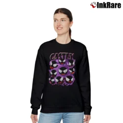 Women’s Gastly Pokemon Retro Custom Graphic Relaxed Sweatshirt in black | Soft, Laid-Back Vibe