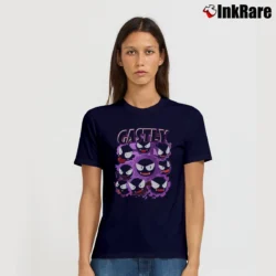 Women’s Gastly Pokemon Retro Custom Graphic Signature T-Shirt in navy | Soft, Flattering Fit
