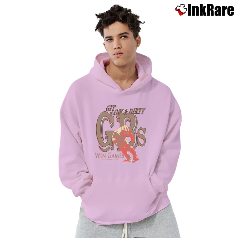 Men’s Gbs Ground Balls Lacrosse Sports Pullover Hoodie in light pink | Cozy, Durable, Modern Fit