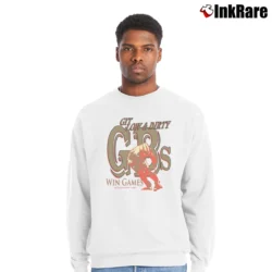 Men’s Gbs Ground Balls Lacrosse Sports Crewneck Sweatshirt in white | Cozy Fabric, Clean Style