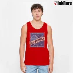 Men’s Geeky Star Wars That’s No Moon Blue Moon Parody Tank Top in red | Breathable, Active-Friendly Design