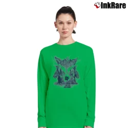 Women’s Gengar Pokemon Purple Woods Graphic Long-Sleeve Top in irish green | Sleek, Versatile, All-Season