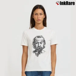 Women’s George Carlin Headshot Signature T-Shirt in white | Soft, Flattering Fit