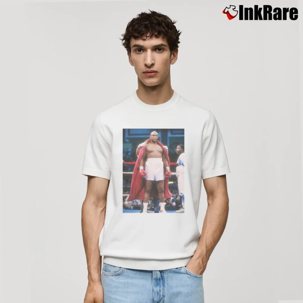 Men’s george foreman big george boxing legend fan Classic T-Shirt in white | Soft, Breathable Everyday Wear