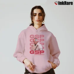 Women’s georges st pierre gsp mma legend ufc fan Cozy Hoodie in light pink | Warm, Structured, Stylish