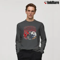 Men’s Georgia Bulldogs vs Auburn Tigers Rivalry Long-Sleeve Shirt in charcoal | Sleek, Lightweight, Year-Round Wear