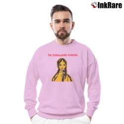 Men’s Geraldine Fibbers Butch 1997 Navy Crewneck Sweatshirt in light pink | Cozy Fabric, Clean Style