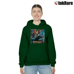 Women’s Gerry Rafferty City To City Music Cozy Hoodie in forest green | Warm, Structured, Stylish