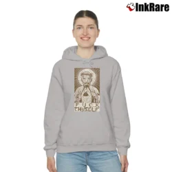 Women’s GG Allin Saint Thyself Punk Hardcore Jesus Christ Cozy Hoodie in sport grey | Warm, Structured, Stylish