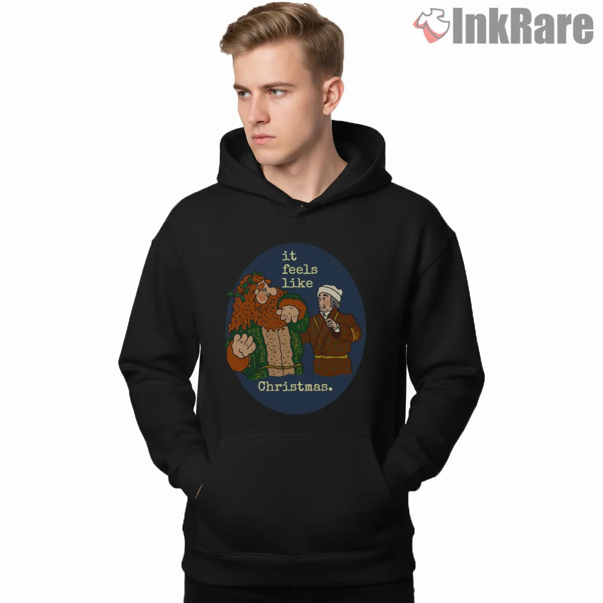 Ghost Of Christmas Present Muppet Holiday Quote Scene Hoodie Black Ghost Of Christmas Present Muppet Holiday Quote Scene Shirt on black hoodie for men graphic tee