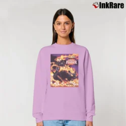 Women’s Ghost Panther Ghost Rider Marvel Crossover Relaxed Sweatshirt in light pink | Soft, Laid-Back Vibe
