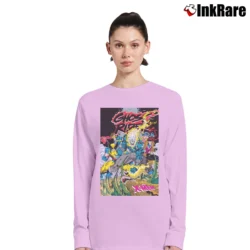 Women’s Ghost Rider 1990s Marvel Comics X Long-Sleeve Top in light pink | Sleek, Versatile, All-Season