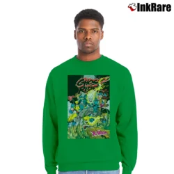 Men’s Ghost Rider 1990s Marvel Comics X Crewneck Sweatshirt in irish green | Cozy Fabric, Clean Style